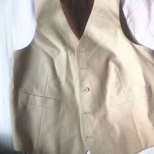 Men's Tan Suit Vest